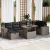 vidaXL Outdoor Sofa Set Grey, Cream White