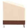 vidaXL Bench Cover Beige and brown 600D oxford with PVC coating Large