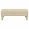 vidaXL Bench Cream 113 x 57 x 39 cm fabric