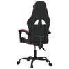 vidaXL Gaming Chair Black and Wine Red Faux Leather