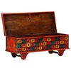 vidaXL Storage Box Red Solid Acacia Wood 43.3 in Storage Box