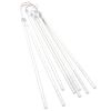 vidaXL Meteor Light Set of 8 Warm White Plastic 19.7 in length