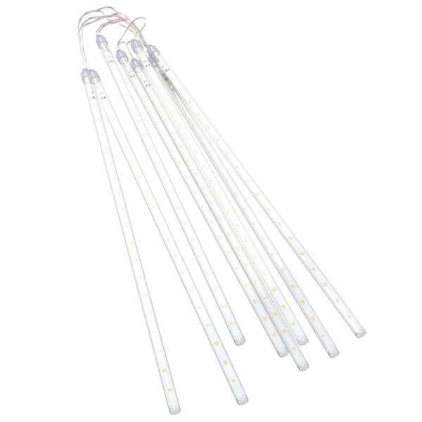 vidaXL Meteor Light Set of 8 Warm White Plastic 19.7 in length