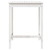 vidaXL Garden Table White Solid Pine wood Medium Durable Garden Table