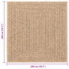 vidaXL Rug Beige Polypropylene (PP) 94.5 x 94.5 in Durable Rug
