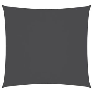 vidaXL Sunshade Sail Oxford Fabric Square 11.8x11.8' Anthracite