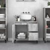 vidaXL Bathroom Cabinet Concrete Gray Engineered Wood Medium