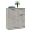 vidaXL Sideboards 2 pcs Concrete Gray 23.6"x11.8"x27.6" Engineered Wood