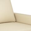 vidaXL Sofa Set Cream Polyester, Metal, Textilene, Plywood Large