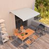 vidaXL Retractable Awning Cream