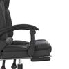 vidaXL Massage Office Chair Black Faux leather, metal, plywood