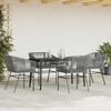 vidaXL Garden Dining Set Grey