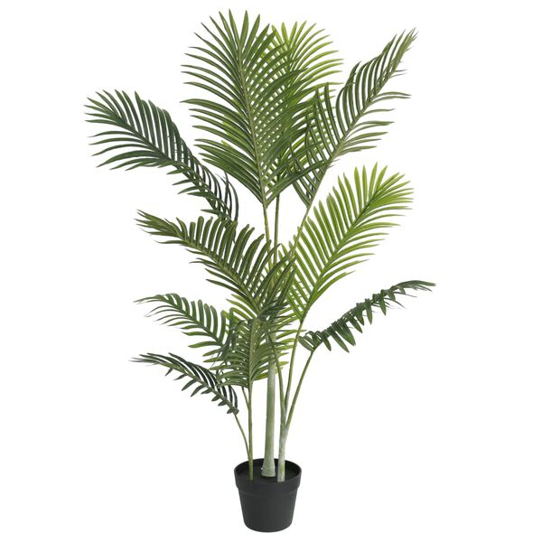 vidaXL Artificial Palm Tree Green Polypropylene and iron wire Medium