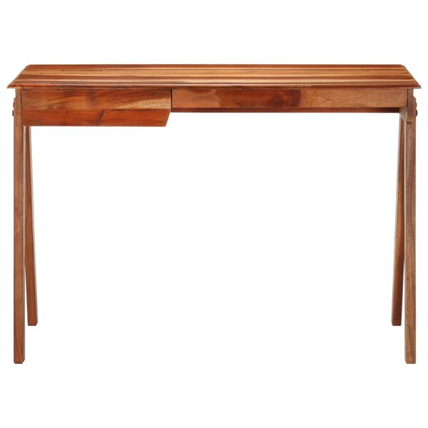 vidaXL Writing Desk Honey Solid acacia wood Writing Desk Rectangular
