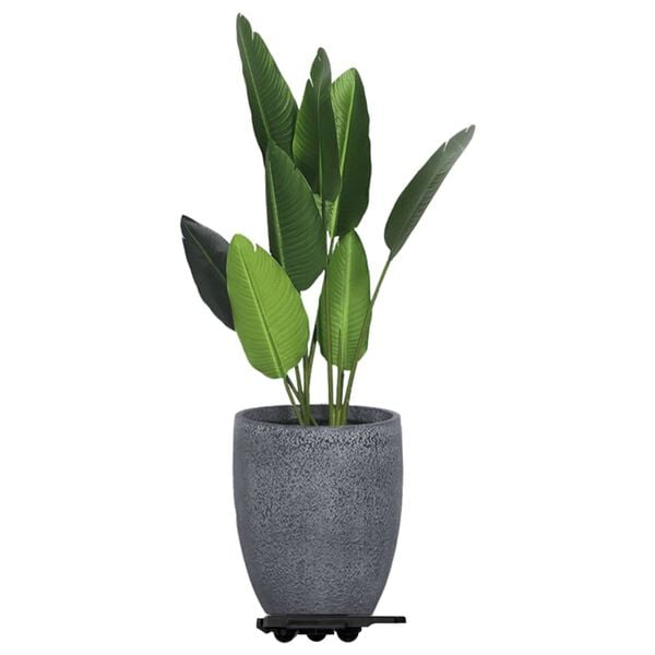 vidaXL Moving Dollies with 8 Wheels 20 pcs Black Polypropylene 330.7 lb