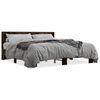 vidaXL Bed Frame Smoked Oak Engineered Wood Super King Durable