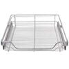 vidaXL Pull-Out Wire Baskets 2 pcs Silver 23.6"