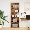 vidaXL Bookcase Old Wood Engineered wood Tall Bookcase Rectangular
