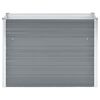 vidaXL Raised Bed Grey Galvanized Steel 39.4 x 15.7 x 30.3 in Durable