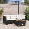 vidaXL Garden Sofa Set of 3 Modular Outdoor Sofa Rectangular Modern