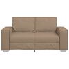 vidaXL Sofa Cappuccino 62.99 x 30.71 x 33.07 in Fabric