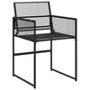 vidaXL Garden Dining Set Black Poly Rattan Large Foldable