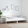 vidaXL Day Bed White Solid pine wood Single Convertible