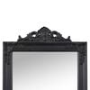 vidaXL Free-standing Mirror Black Glass Full-Length Foldable
