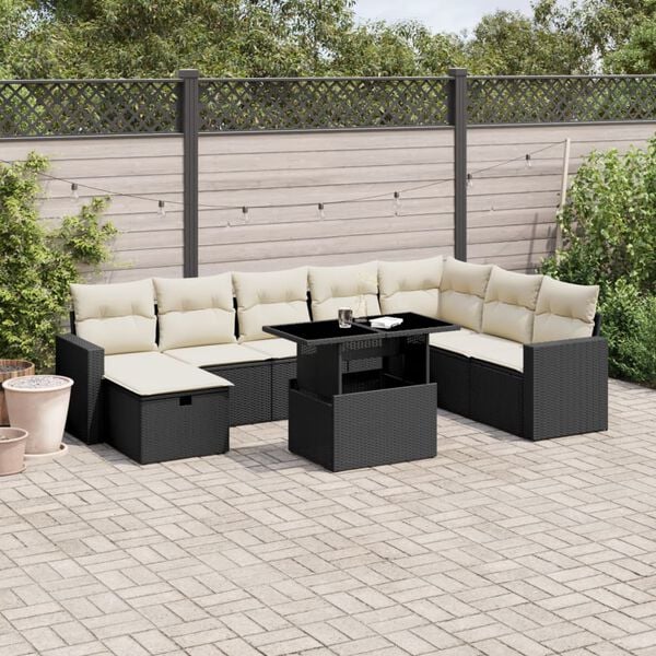vidaXL Patio Sofa Set Adjustable Feet Garden Sofa Set Other Modern