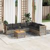 vidaXL Garden Sofa Set Grey, Dark Grey