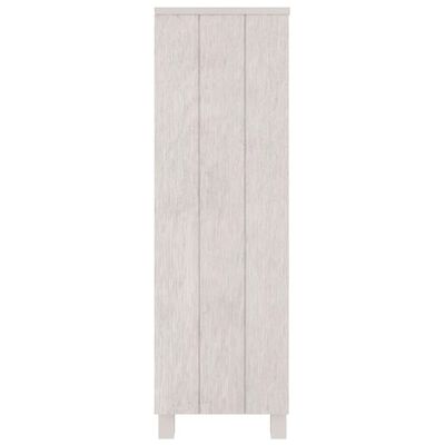 vidaXL Book Cabinet HAMAR White 33.5"x13.8"x44.1" Solid Wood Pine