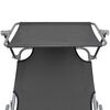 vidaXL Sunlounger Gray
