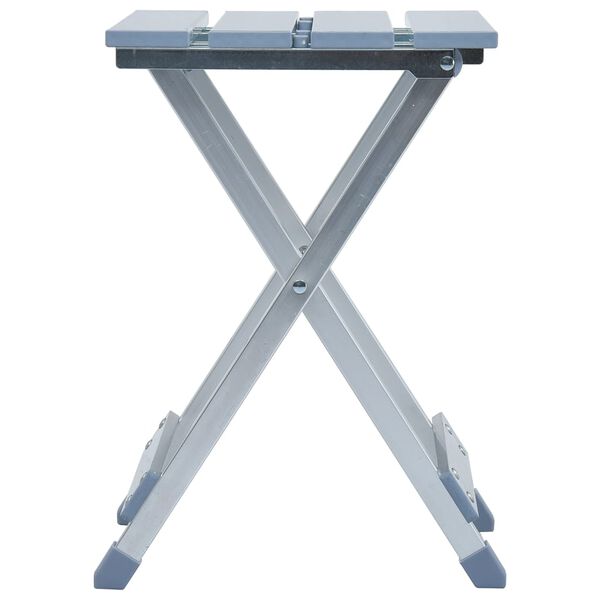 vidaXL Camping Stool Aluminium 11.0x10.2x15.4"