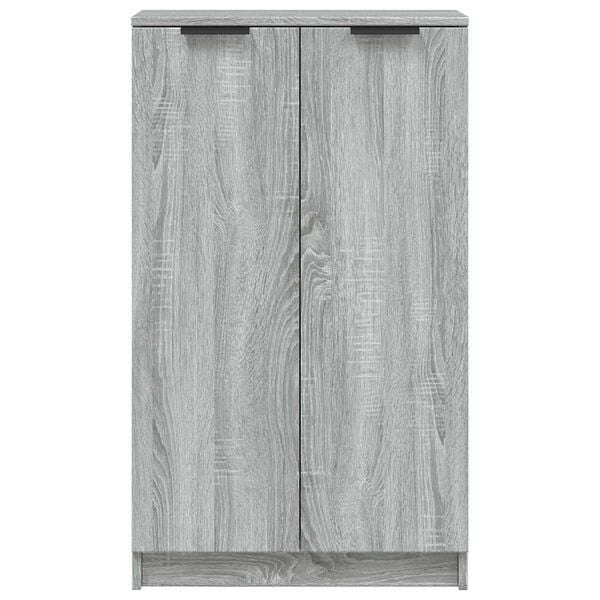 vidaXL Shoe Cabinet Grey Sonoma Engineered Wood Standard Shoe Cabinet