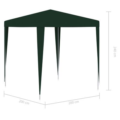 vidaXL Professional Party Tent 6.6'x6.6' Green