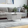 vidaXL Coffee Table Grey Sonoma Engineered wood, metal Compact