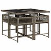 vidaXL Garden Dining Set Grey