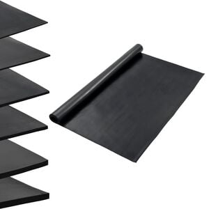 vidaXL Floor Mat Anti-Slip Rubber 3.9x6.6' 0.04 " Smooth