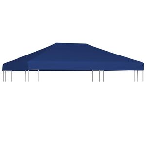 vidaXL Gazebo Top Cover Blue Polyester with PVC coating 13.1 x 9.8 feet