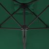vidaXL Garden Parasol Green Polyester and steel Large Rotatable