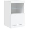 vidaXL Sideboard White Engineered wood, Glass Large Sideboard