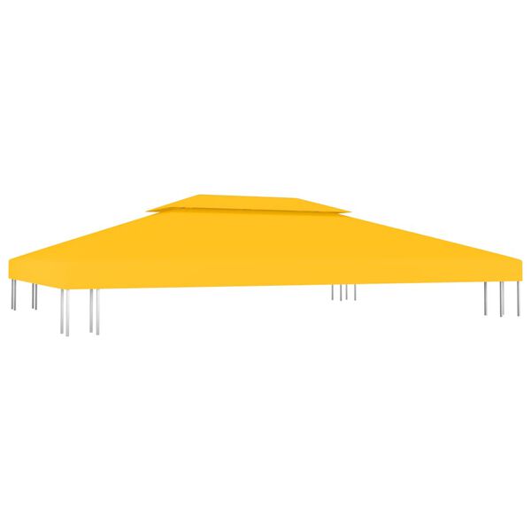 vidaXL 2-Tier Gazebo Top Cover 1 oz/ft² 13.1'x9.8' Yellow