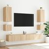 vidaXL TV Wall Cabinet Set of 2 Sonoma oak Engineered wood Medium