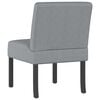 vidaXL Slipper Chair Light grey Fabric (100% polyester), solid wood, plywood