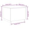 vidaXL Coffee Table Old wood Engineered wood 19.7x19.7x15.7 in