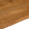 vidaXL Table Top Brown with oak finish Solid mango wood 24 x 24 in