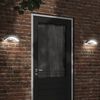 vidaXL Outdoor LED Wall Light Set of 2 Black