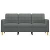 vidaXL 3-Seater Sofa Dark Grey Fabric (100% polyester), metal, textilene