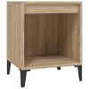 vidaXL Bedside Cabinet Set of 2 Sonoma oak Engineered wood