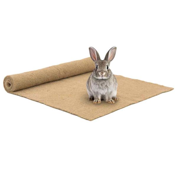 vidaXL Hemp Mat Natural 100% Hemp 3.3 x 3.3 ft Tough Hemp Mat Square